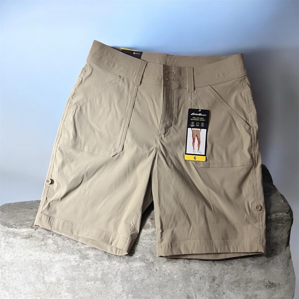 Eddie Bauer Women's Cargo Shorts - Tan 556